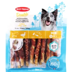 Herkkuluutikku Best Friend 160 g Double ankka 12 cm 16 kpl