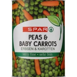 Herneet ja vauvaporkkanat SPAR 400/265 g