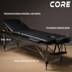 Hierontapöytä Core A300 musta
