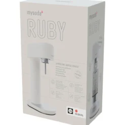 Hiilihapotuslaite Mysoda Ruby 2, valkoinen/hopea