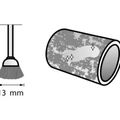 Hiiliteräskuppiharja Dremel 442, 2 kpl