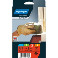 Hiomakolmio Norton Expert 102x152mm P120 5 kpl