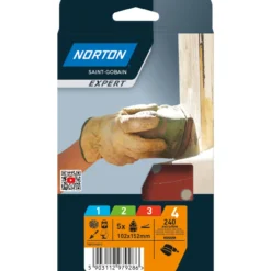 Hiomakolmio Norton Expert 102x152mm P240 5 kpl