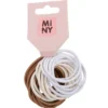 Hiuslenkki Miny 24 kpl valkoinen, beige, ruskea
