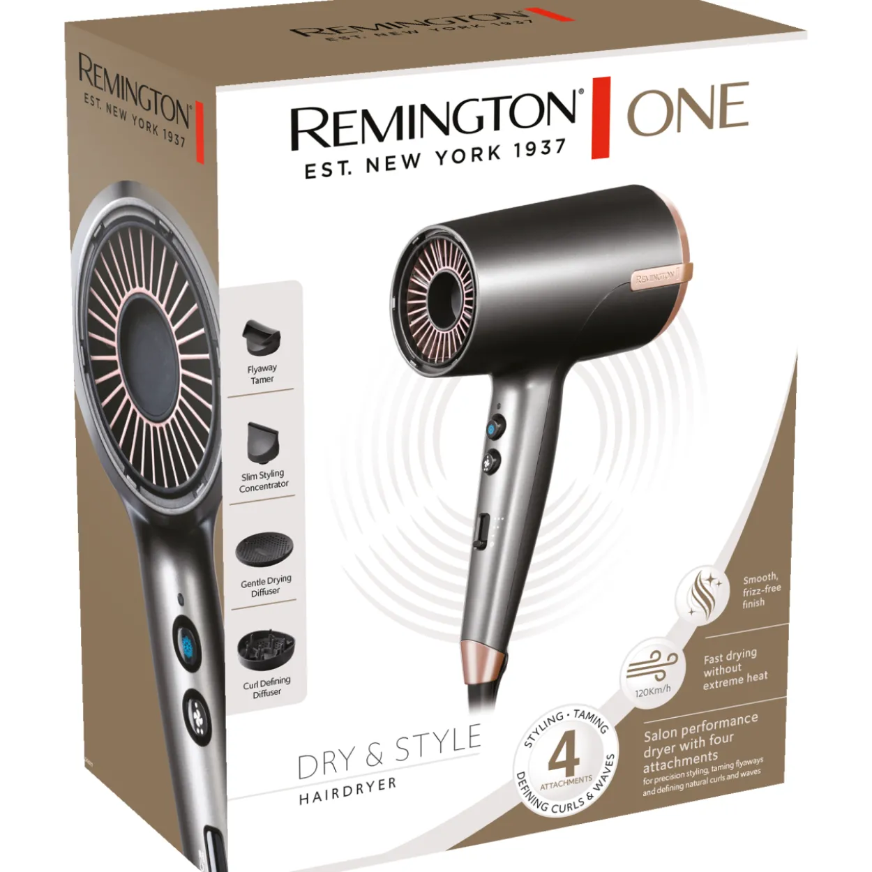 Hiustenkuivain Remington ONE Dry&Style D6077