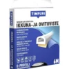 Ikkuna- ja ovitiiviste D-profiili, 6 m valkoinen