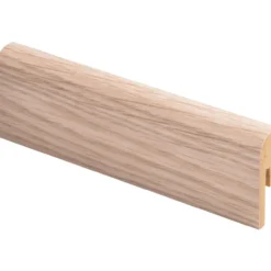 Jalkalista R10 12 x 42 x 2750 mm, valkolakattu tammi, 10 kpl