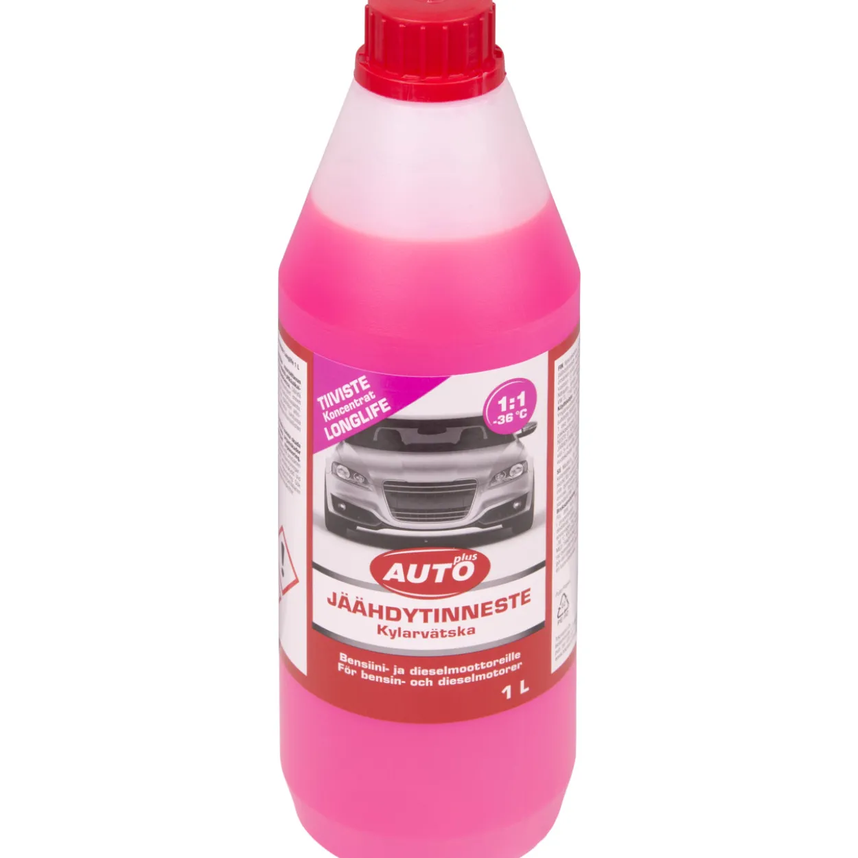 Jäähdytinneste Longlife punainen, 1 l