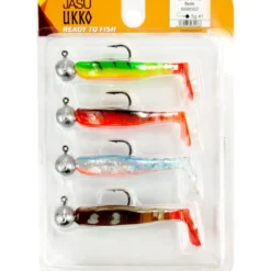Jigilajitelma Jasu Ukko 5 cm 4 kpl + 4 jigipäätä