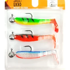 Jigilajitelma Jasu Ukko 7cm, sis. 3 kpl + jigipäät 3kpl