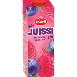 Juissi Marli 1 l mustikka-vadelma