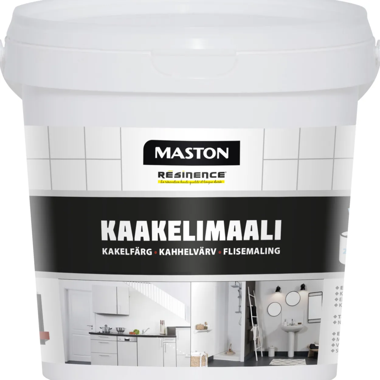 Kaakelimaali 250 ml valkoinen