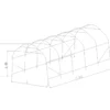 Kaaritalli Prohall 3 x 6 m, harmaa