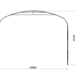 Kaaritalli Prohall 4,5 x 13 m, harmaa