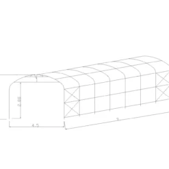 Kaaritalli Prohall 4,5 x 9 m, harmaa