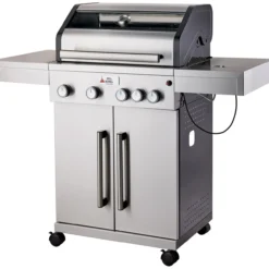 Kaasugrilli BBQ King Pro Series, 4 + 1 poltinta, lasi-ikkuna