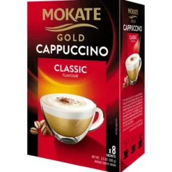 Kahvijuomajauhe Mokate Cappuccino Gold 8 kpl Classic