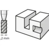 Kaiverrusterä Dremel 194 HSS 3,2 mm 2 kpl