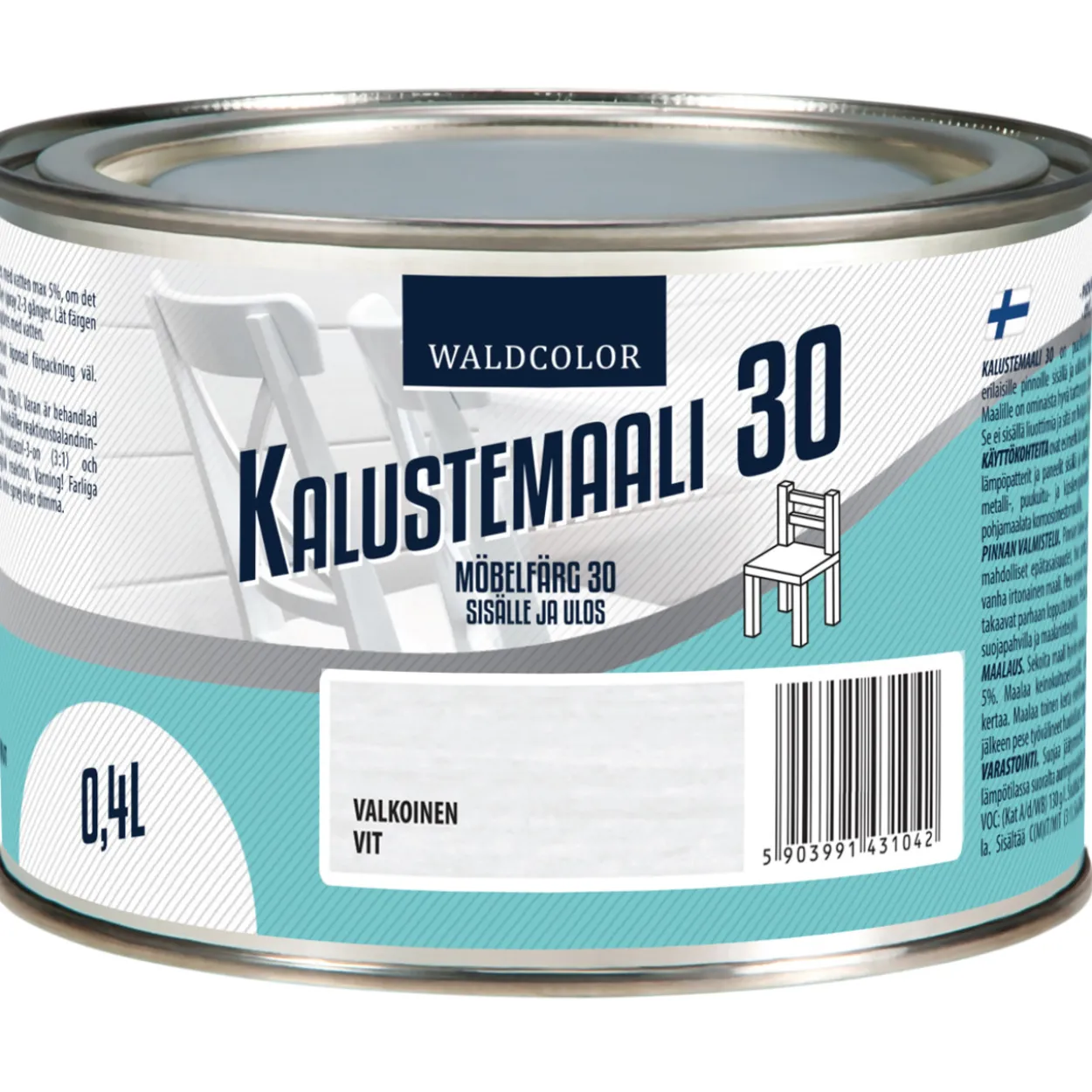 Kalustemaali 30 0,4 l valkoinen