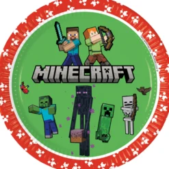 Kartonkilautanen Decorata Party 6 kpl 23 cm Minecraft