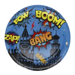 Kartonkilautanen Let's Party 8 kpl 18 cm Supersankari