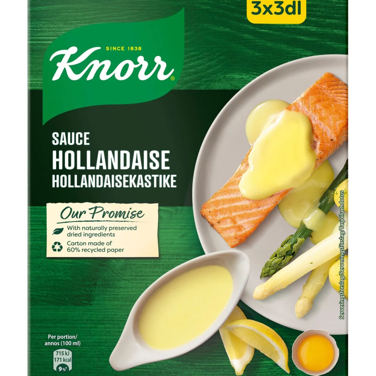 Kastikeaines Knorr 3 x 22 g Hollandaisekastike