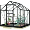 Kasvihuone Lykke Glass 3,8m2, musta
