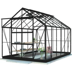 Kasvihuone Lykke Hybrid 9,7m2, musta