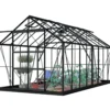 Kasvihuone Lykke Hybrid 13m2, musta