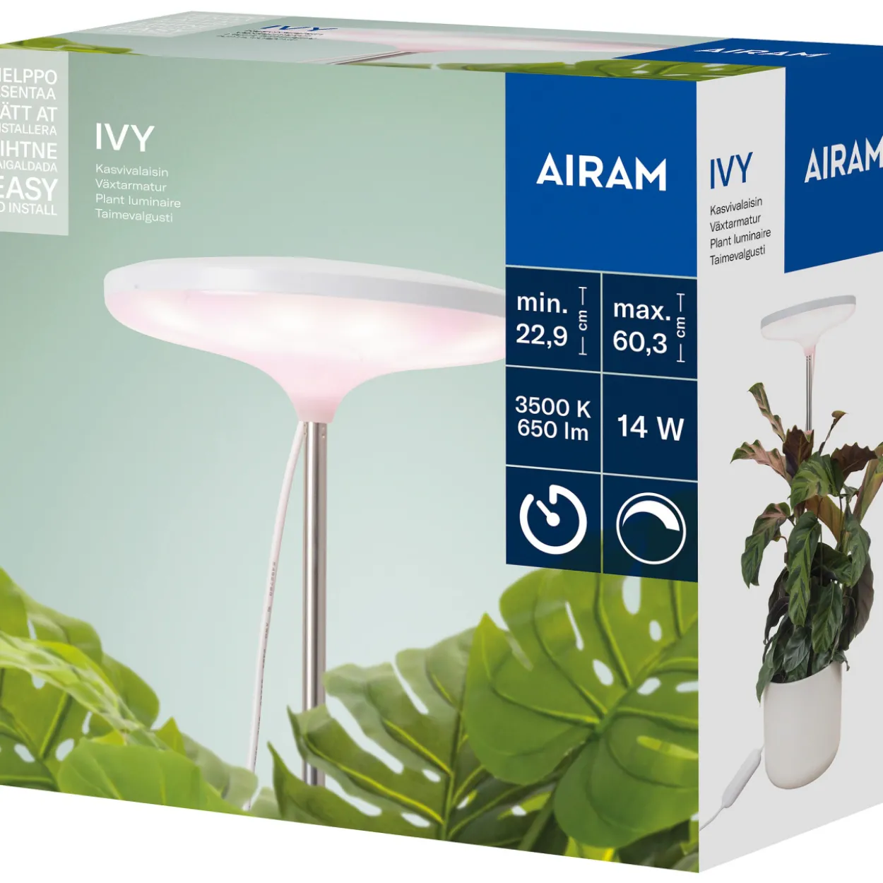 Kasvivalo Airam Ivy 14W/835 650lm