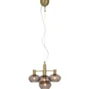 Kattovalaisin Aneta Lighting Bell 4-osainen, mattamessinki/savunharmaa