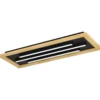 Kattovalaisin EGLO Tirrenara led 2x9,2W ja 13,7W 78x30,5cm musta/puu/valkoinen