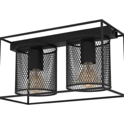 Kattovalaisin 2-os EGLO Catterick 2x40W 35x16,5cm musta
