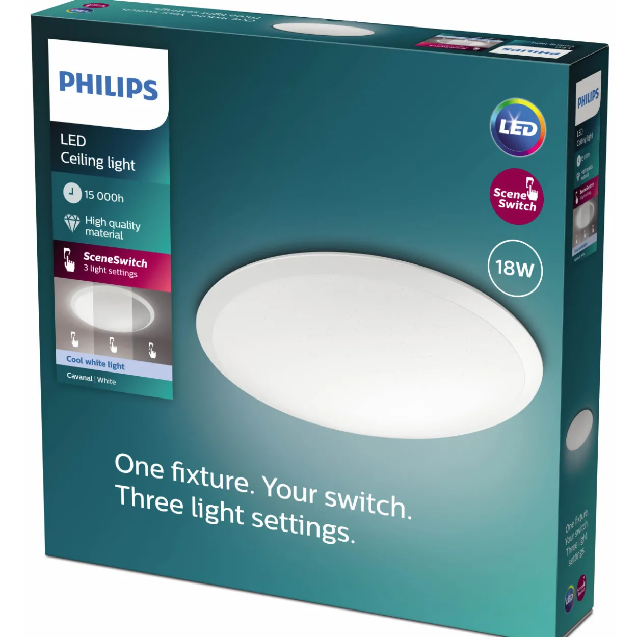Kattovalaisin Philips Cavanal 4000 K 18 W 230 V