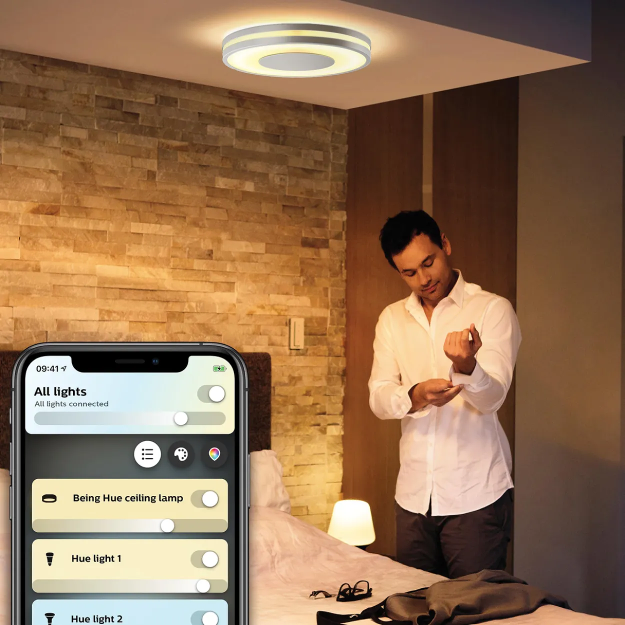 Kattovalaisin Philips Hue Being, alumiini