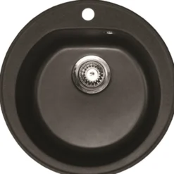 Keittiöallas Aqualine Ø 510 mm X-Granit grafiitinmusta