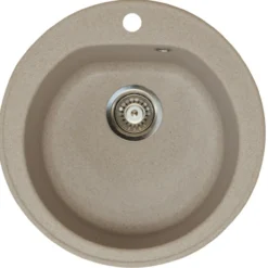 Keittiöallas Aqualine Ø 510 mm X-Granit hiekanvärinen