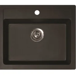 Keittiöallas Aqualine 600 x 500 mm X-Granit grafiitinmusta
