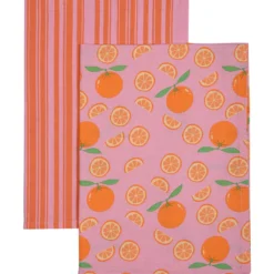 Keittiöpyyhe Miny 2 kpl 50 x 70 cm appelsiini