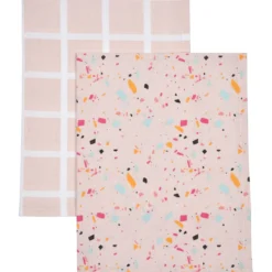 Keittiöpyyhe Miny 50 x 70 cm Terrazzo pastelli