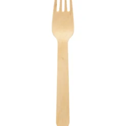Kertakäyttöhaarukka Biopak 16 cm 10 kpl puinen