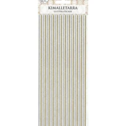 Kimalletarra suora reuna kulta/hopea