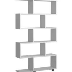 Kirjahylly Chic Home 90 x 22 x 156 cm Elina valkoinen