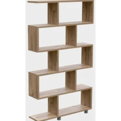 Kirjahylly Chic Home 90 x 22 x 156 cm Elina ruskea