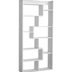 Kirjahylly Chic Home 90 x 22 x 182 cm Kukka valkoinen