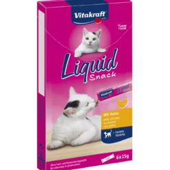 Kissanherkku Vitakraft 6 x 15 g Cat Liquid snack kana tauriini