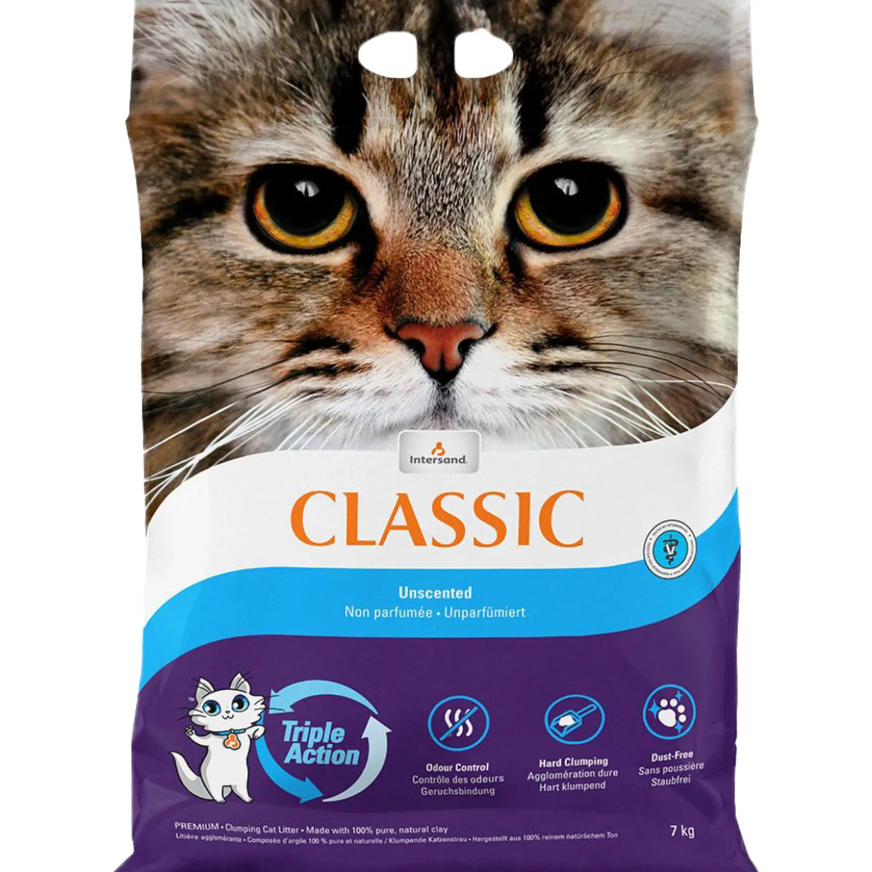 Kissanhiekka Intersand 7 kg Classic hajustamaton