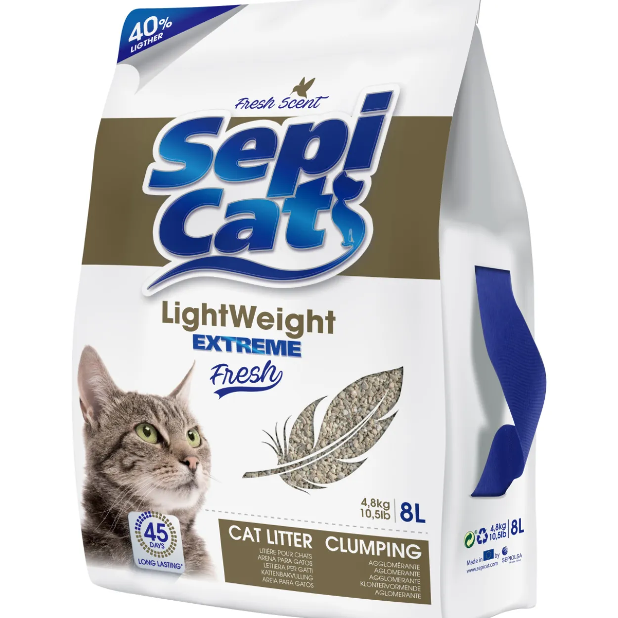Kissanhiekka Lightweight Fresh 8 l