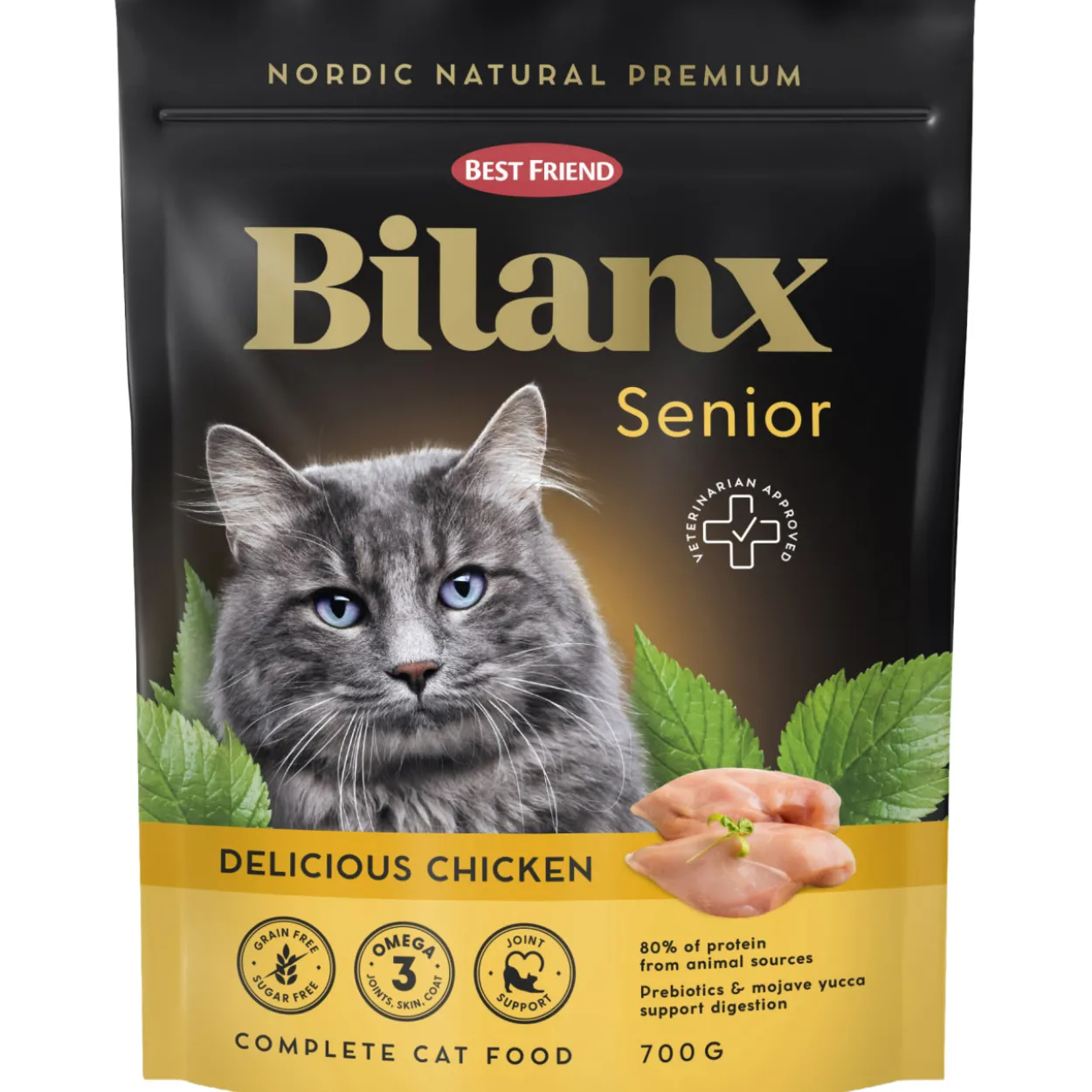 Kissanruoka Best Friend 700 g Bilanx Senior kana
