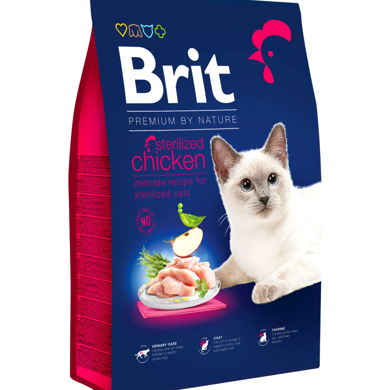 Kissanruoka Brit Premium 8 kg kanaa steriloiduille kissoille